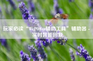玩家必读“WePOKer辅助工具”辅助器 - 实时智能回复