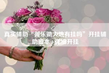 真实辅助“微乐锄大地有挂吗”开挂辅助脚本+详细开挂