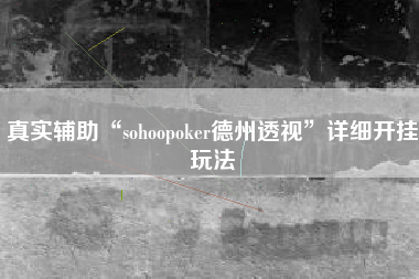 真实辅助“sohoopoker德州透视”详细开挂玩法